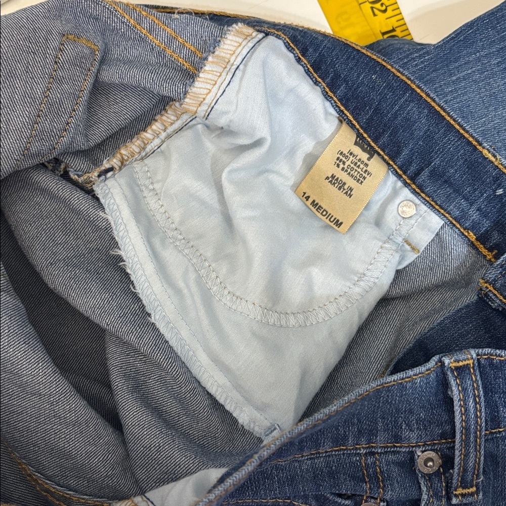 Levi's 505 Jeans women’s size 14 blue straight leg levis 505 Y2k - Picture 12 of 15